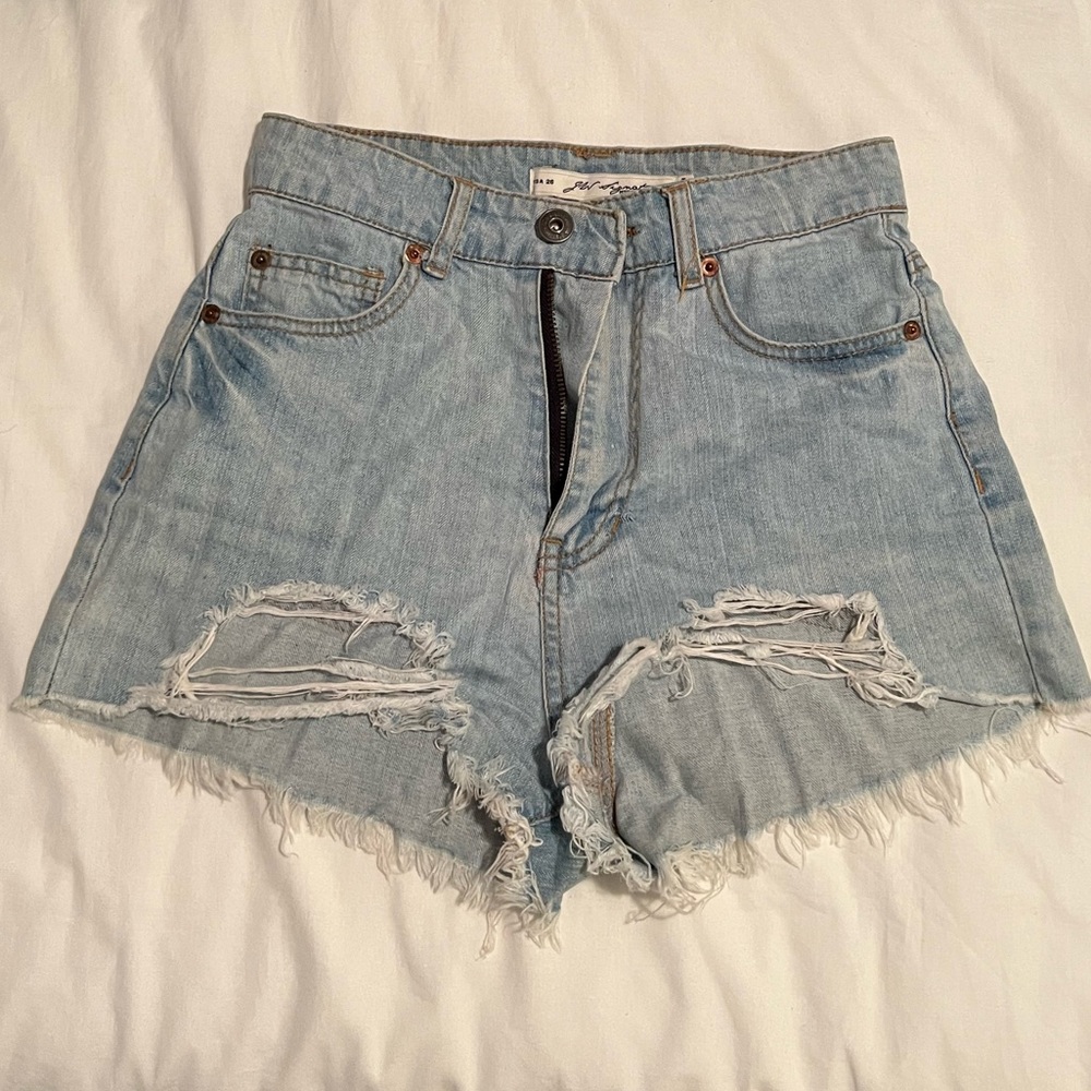 High Waist Denim Shorts 🦋